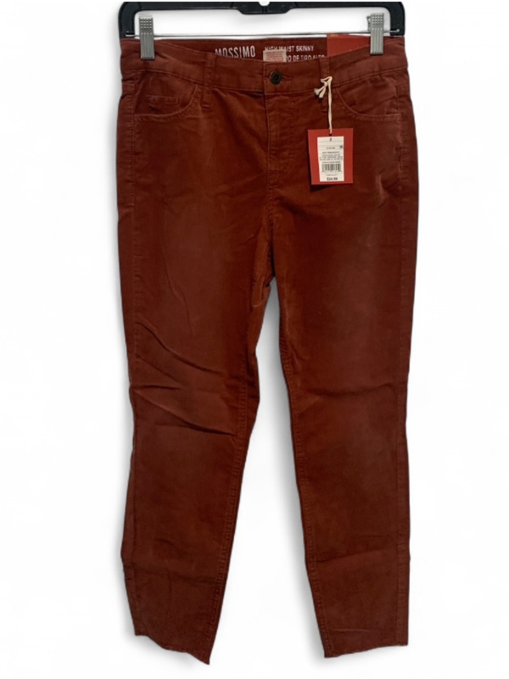 NWT Mossimo Supply Co. Burnt Brown High Waist Corduroy Skinny Jeans
